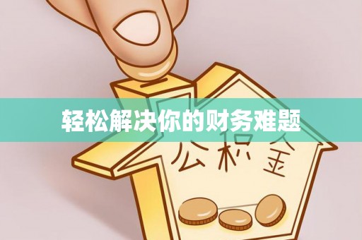 谢家集轻松解决你的财务难题